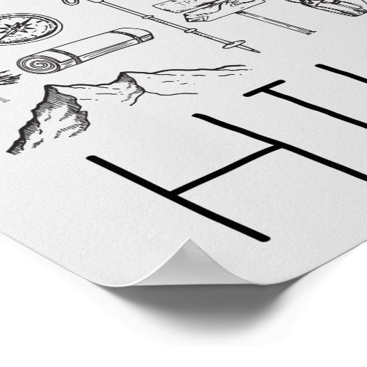 3ハイキングをする ポスター (角)