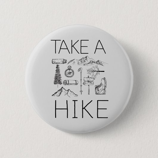 3ハイキングをする 缶バッジ (正面)