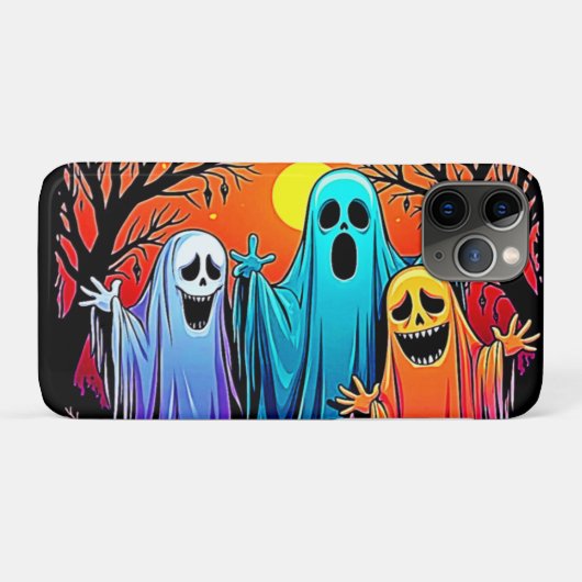 3ハロウィン不気味幽霊デザイン Case-Mate iPhoneケース (裏面(横))