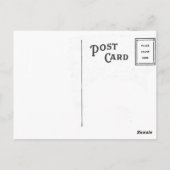 3バニーヴィンテージイースター挨拶葉書 ポストカード (裏面)