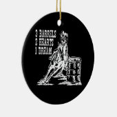 3バレル2ハート1ドリームバレルレーシング セラミックオーナメント (右)