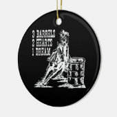 3バレル2ハート1ドリームバレルレーシング セラミックオーナメント (左)