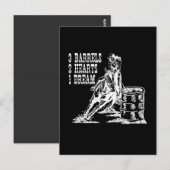 3バレル2ハート1ドリームバレルレーシング ポストカード (正面/裏面)