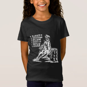 3バレル2ハート1ドリームバレルレーシング Tシャツ