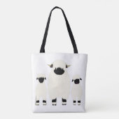 3バレ羊の列 トートバッグ (裏面)