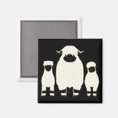 3バレ羊の列 マグネット (正面/裏面)