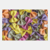 3パスタ写真ペンヌフシリファルファレ ラッピングペーパーシート (正面2)