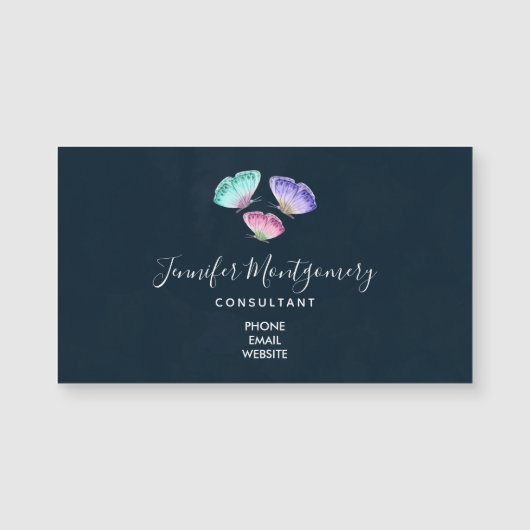 3パステルかわいらしウォーターカラー蝶 (正面)