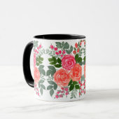 3パステルウォーターカラーバラ マグカップ (正面左)