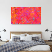 3パネルアート – JOY - ORANGE - CANVAS PRINTS GIVES キャンバスプリント (インサイチュ (寝室))