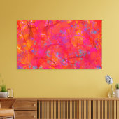 3パネルアート – JOY - ORANGE - CANVAS PRINTS GIVES キャンバスプリント (インサイチュ (リビング))
