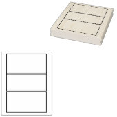 3パネル空白の漫画背景パネル ラバースタンプ (押印)