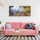 3パネル自然藻岩石写真 キャンバスプリント (インサイチュ (リビング))