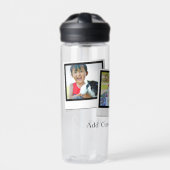 3パーソナライズされたフォトスナップショットフレームカスタムの色 ウォーターボトル (正面)