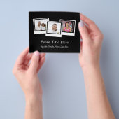 3パーソナライズされたフォトスナップショットフレームカスタムの色 チラシ (手)