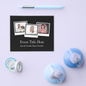 3パーソナライズされたフォトスナップショットフレームカスタムの色 チラシ (シングル)