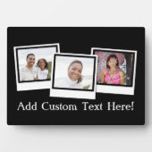3パーソナライズされたフォトスナップショットフレームカスタムの色 フォトプラーク (正面)