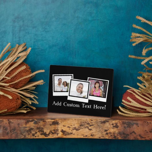 3パーソナライズされたフォトスナップショットフレームカスタムの色 フォトプラーク (側面)