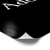 3パーソナライズされたフォトスナップショットフレームカスタムの色 ポスター (コーナー)