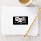 3パーソナライズされたフォトスナップショットフレームカスタムの色 ラベル (インサイチュ)