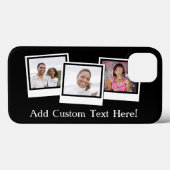 3パーソナライズされたフォトスナップショットフレームカスタムの色 Case-Mate iPhoneケース (裏面 (横))