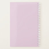 3パーソナライズされたフォトピンクフローラ2023 プランナー手帳 (裏面)