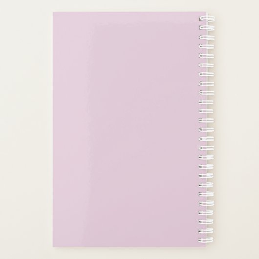 3パーソナライズされたフォトピンクフローラ2023 プランナー手帳 (裏面)