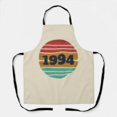 3パーソナライズされたヴィンテージ30歳の誕生日パーティー エプロン (正面)