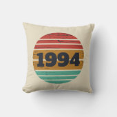 3パーソナライズされたヴィンテージ30歳の誕生日パーティー クッション (正面)