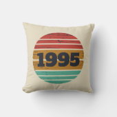 3パーソナライズされたヴィンテージ30歳の誕生日パーティー クッション (正面)