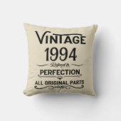 3パーソナライズされたヴィンテージ30歳の誕生日パーティー クッション (正面)
