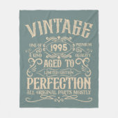 3パーソナライズされたヴィンテージ30歳の誕生日パーティー フリースブランケット (正面)