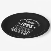 3パーソナライズされたヴィンテージ30歳の誕生日パーティー ペーパープレート (アングル)