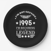 3パーソナライズされたヴィンテージ30歳の誕生日パーティー ペーパープレート (正面)