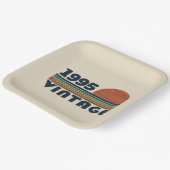 3パーソナライズされたヴィンテージ30歳の誕生日パーティー ペーパープレート (傾斜あり)