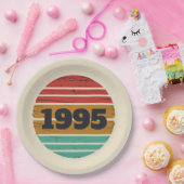 3パーソナライズされたヴィンテージ30歳の誕生日パーティー ペーパープレート (パーティー)