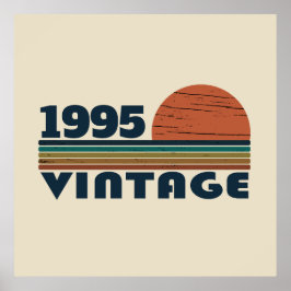 3パーソナライズされたヴィンテージ30歳の誕生日パーティー ポスター