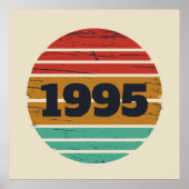 3パーソナライズされたヴィンテージ30歳の誕生日パーティー ポスター (正面)