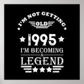 3パーソナライズされたヴィンテージ30歳の誕生日パーティー ポスター (正面)