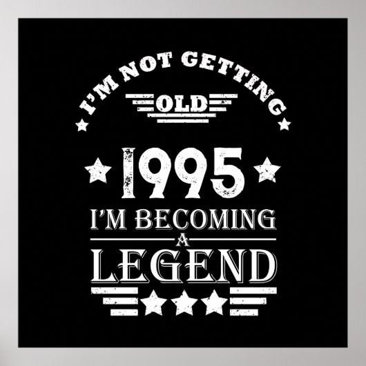 3パーソナライズされたヴィンテージ30歳の誕生日パーティー ポスター (正面)