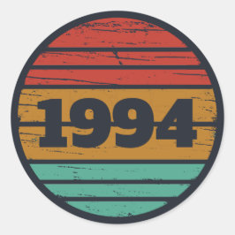 3パーソナライズされたヴィンテージ30歳の誕生日パーティー ラウンドシール