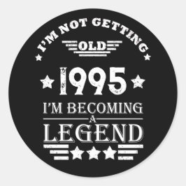 3パーソナライズされたヴィンテージ30歳の誕生日パーティー ラウンドシール