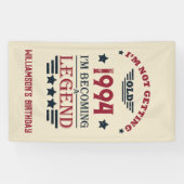 3パーソナライズされたヴィンテージ30歳の誕生日パーティー 横断幕 (横)