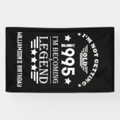 3パーソナライズされたヴィンテージ30歳の誕生日パーティー 横断幕 (横)