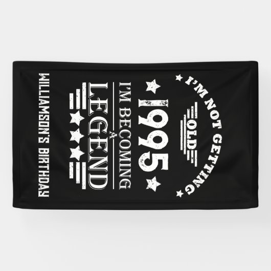 3パーソナライズされたヴィンテージ30歳の誕生日パーティー 横断幕 (横)