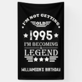 3パーソナライズされたヴィンテージ30歳の誕生日パーティー 横断幕 (縦)