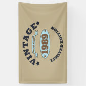 3パーソナライズされたヴィンテージ30歳の誕生日パーティー 横断幕 (縦)