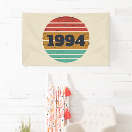 3パーソナライズされたヴィンテージ30歳の誕生日パーティー 横断幕 (インサイチュ)