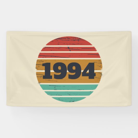 3パーソナライズされたヴィンテージ30歳の誕生日パーティー 横断幕 (横)