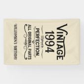 3パーソナライズされたヴィンテージ30歳の誕生日パーティー 横断幕 (横)